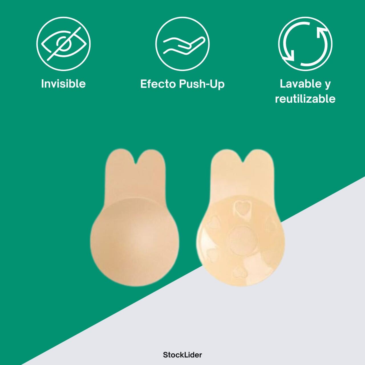 Sujetador Adhesivo de Silicona Push Up – Levantamiento Natural y Comodidad Invisible   
