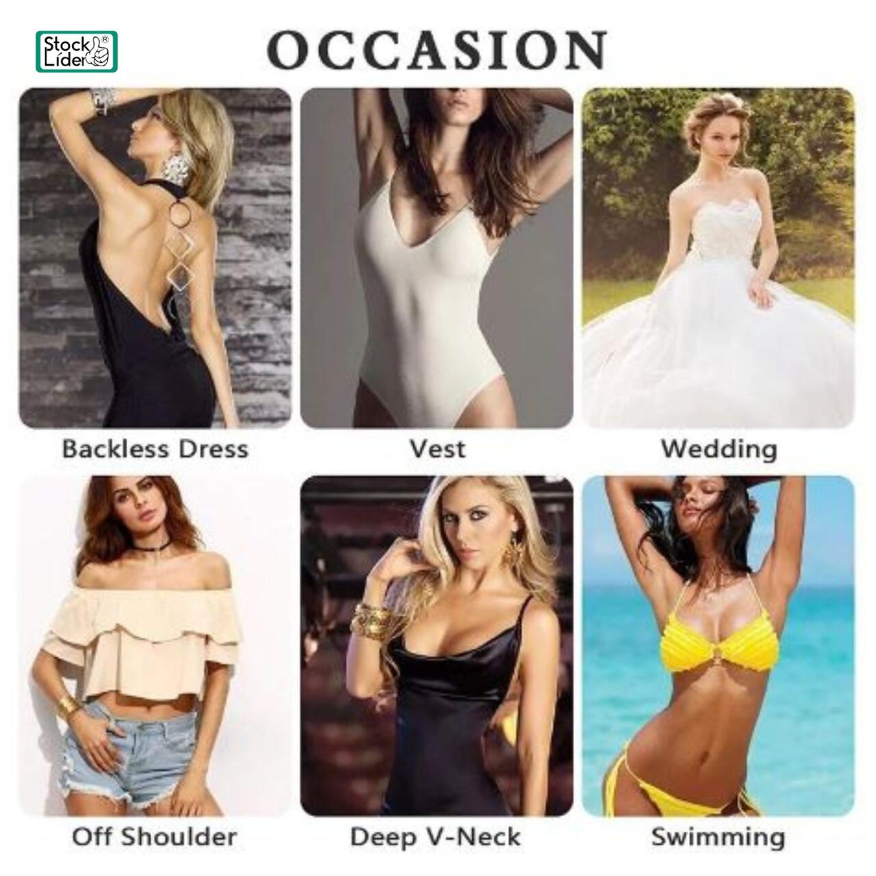 Sujetador Adhesivo de Silicona Push Up – Levantamiento Natural y Comodidad Invisible   